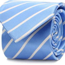 Suitable Stropdas Zijde Streep Blauw -