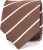 Suitable Stropdas Twill Strepen Bruin –